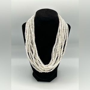 Natural Moonstone Necklace, 20in stretch. Good Flash. 6mm